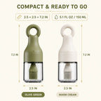 Leak-Resistant 3-in-1 Oil Dispenser Bottle with Silicone Basting Brush